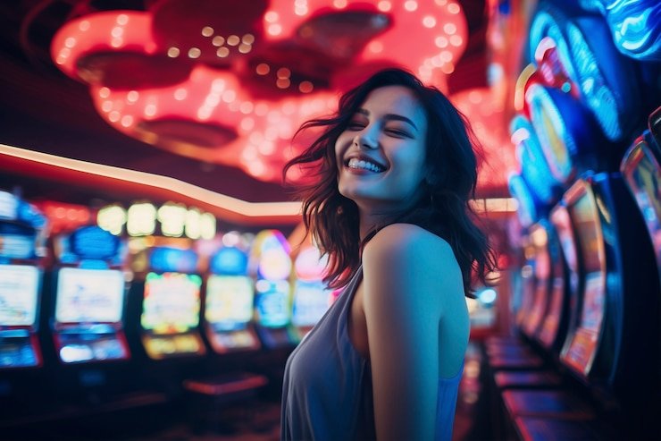 Dashboard permainan slot dengan kategori Aviator, Sweet Bonanza, Gates of Olympus, dan Fortune Tiger